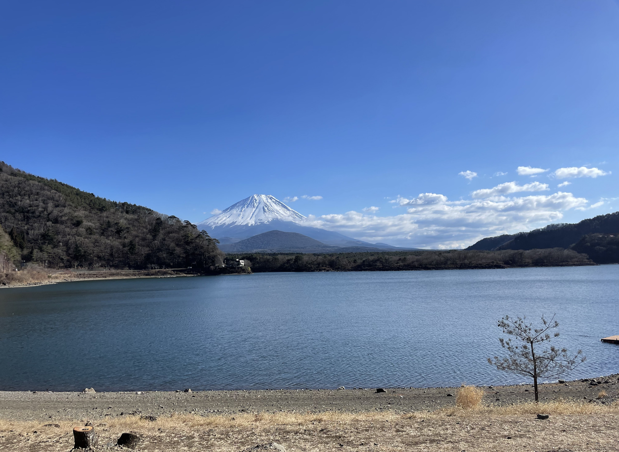 富士山と精進湖が一望できる最高のロケーション